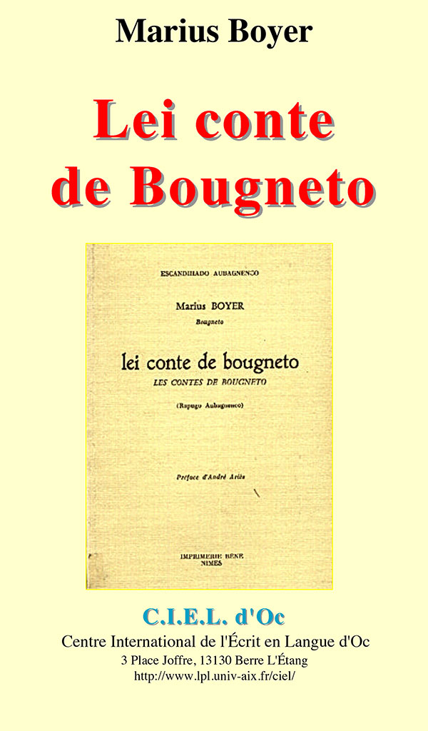 Lei conte de Bougneto, Marius BOYER
