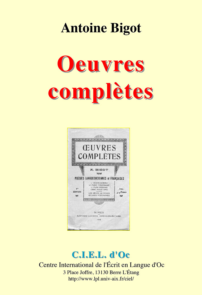 Œuvres complètes, Hippolyte-Antoine BIGOT