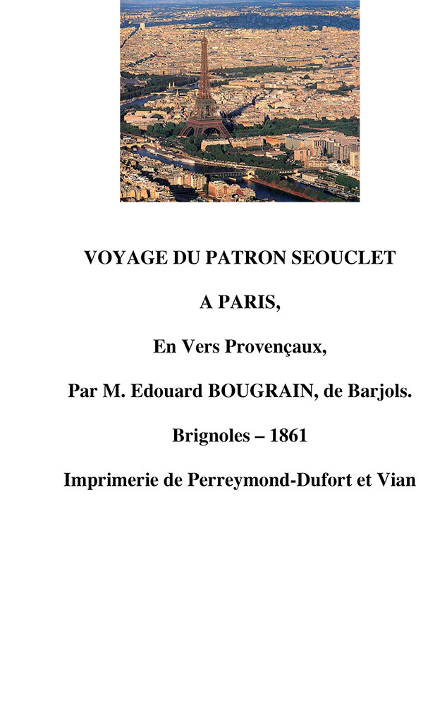 Voyage du patron Seouclet à Paris, Édouard BOUGRAIN