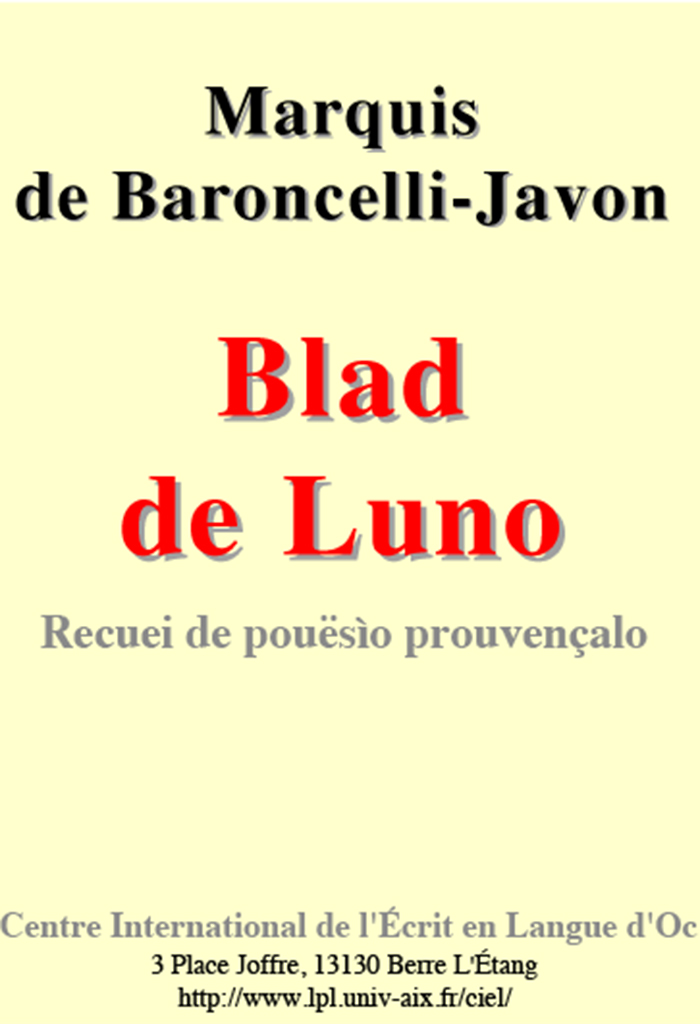 Blad de Luno, Folcó de BARONCELLI-JAVON