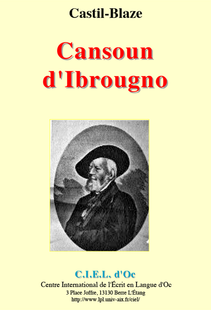 Cansoun d'Ibrougno, CASTIL-BLAZE