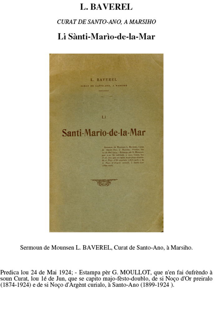 Li Sànti-Marìo-de-la-Mar, Léopold BAVEREL