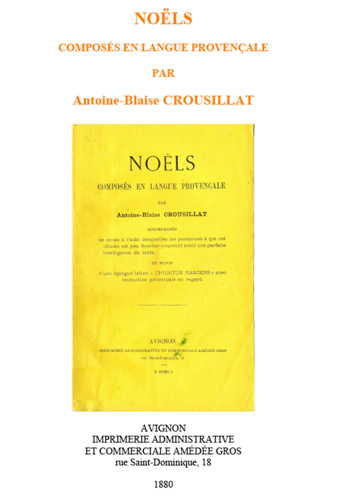 Noëls, composés en langue provençale, Antoine-Blaise CROUSILLAT