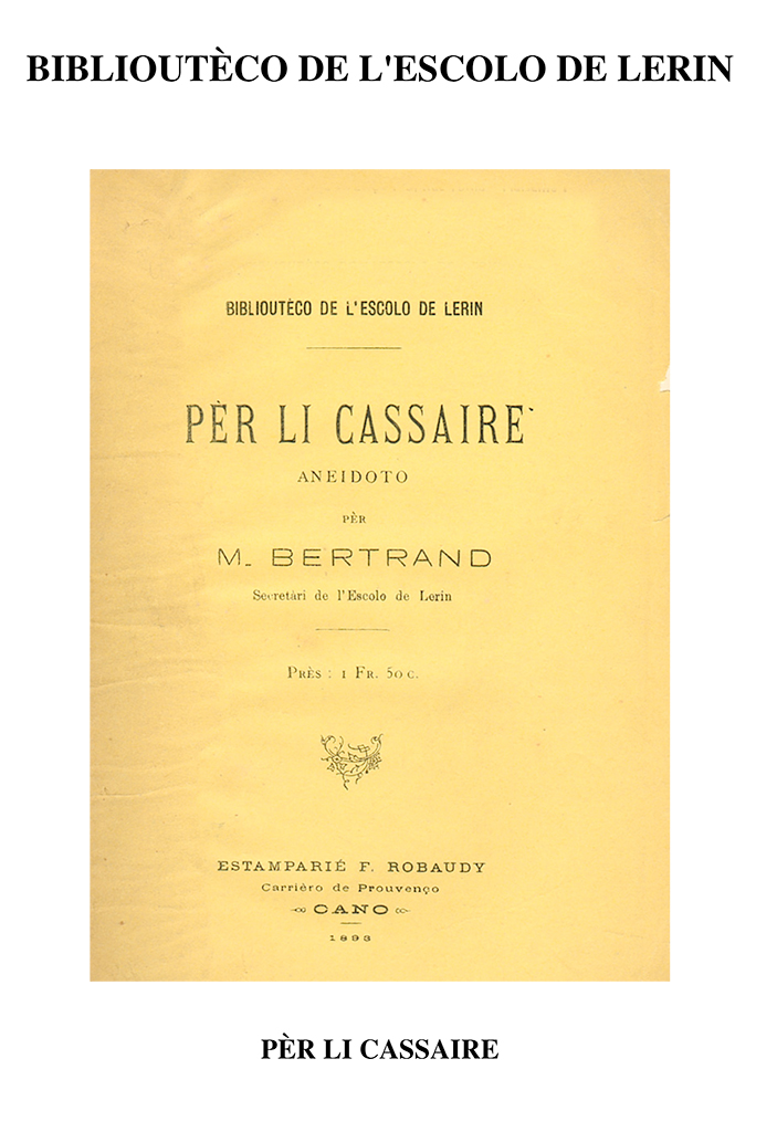 Per li Cassaire, M. BERTRAND