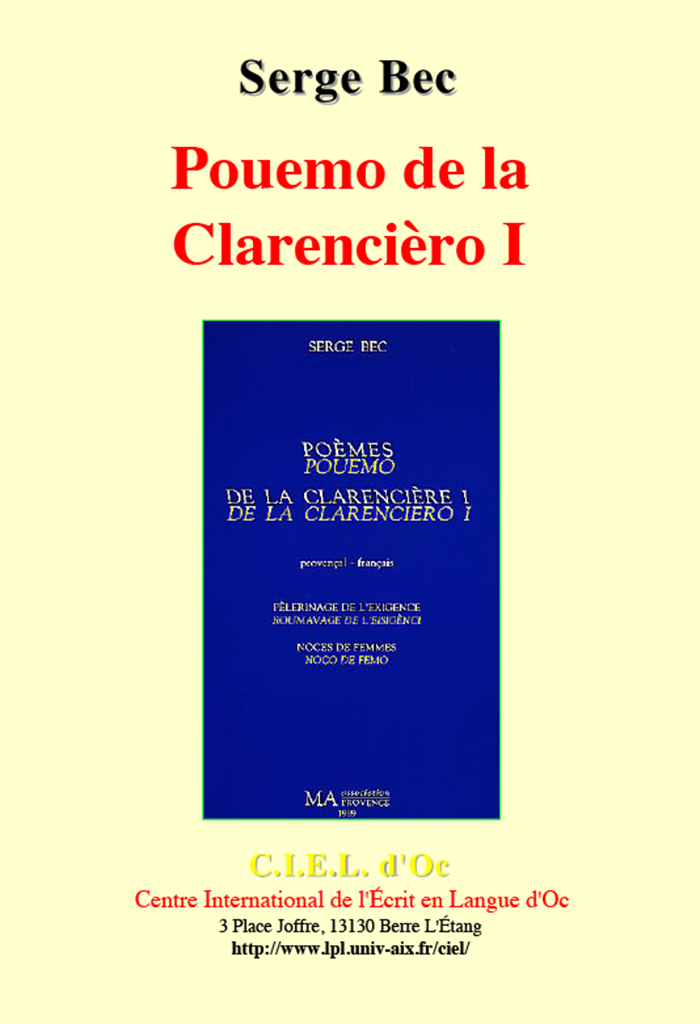 Pouemo de la Clarencièro I, Serge Bec