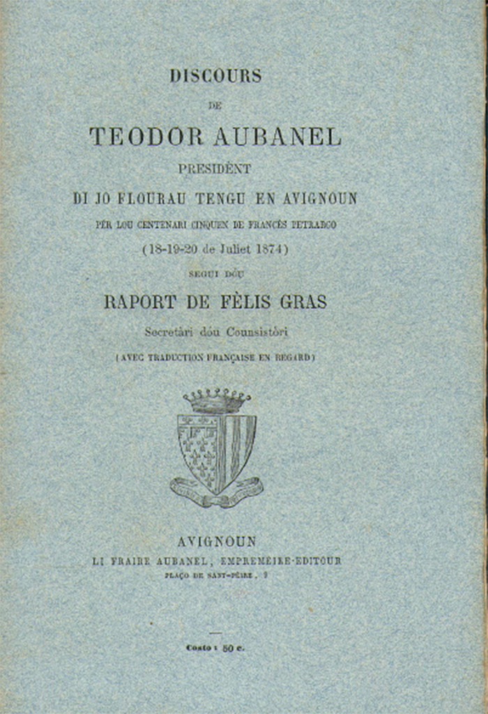 Discours de Téodor AUBANEL, Fèlis GRAS