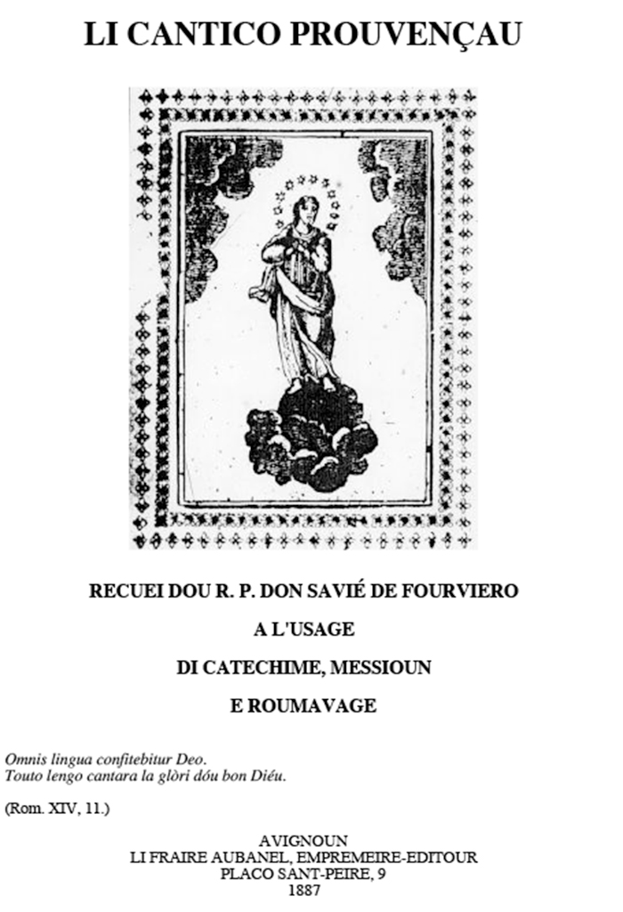 Li Cantico Prouvençau, R.P. Don Savié de FOURVIERO