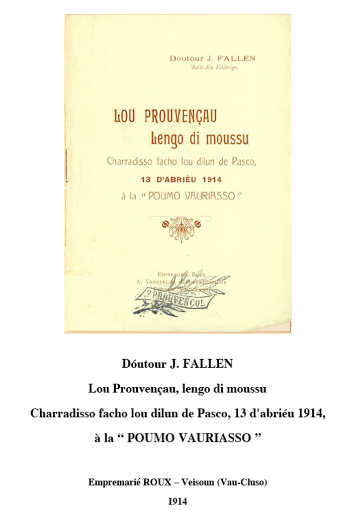 lou provençau lengo di moussu, Dr. Jóusè FALLEN