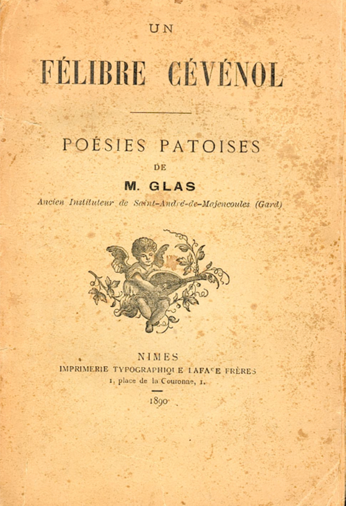 Félibre Cévénol, poésies patoises, M. GLAS