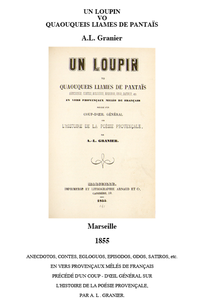 Un Loupin vo quaouqueis liames de pantaïs, André Louis GRANIER