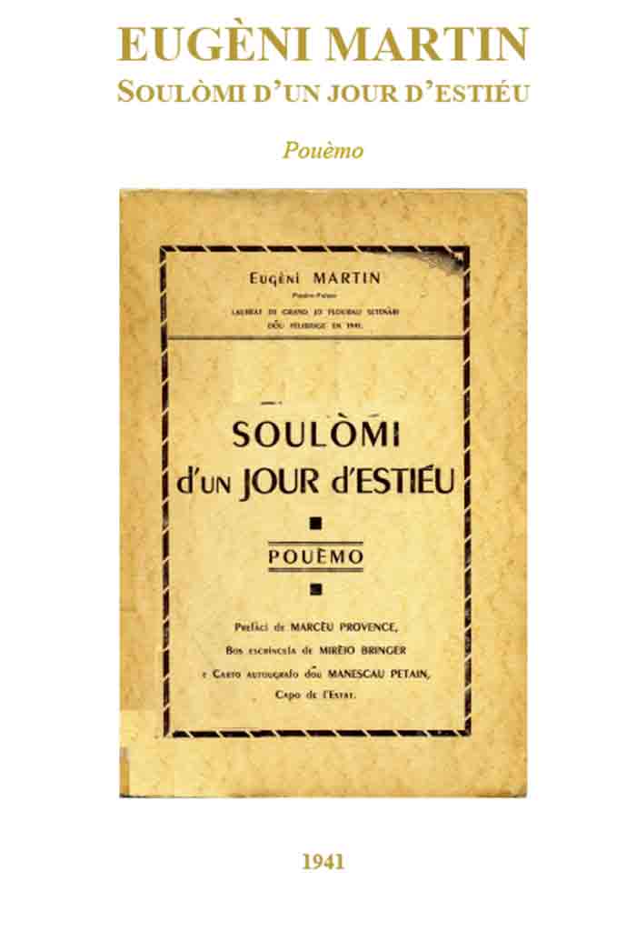 Soulòmi d'un jour d'Estiéu, Eugèni MARTIN