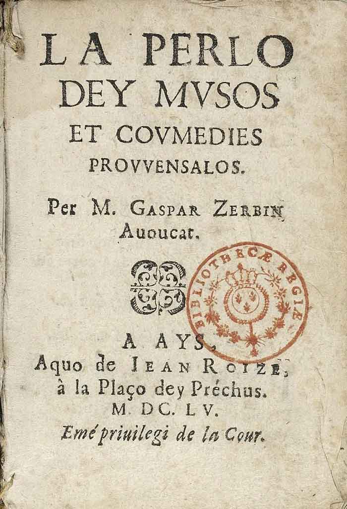 La Perlo dey musos e coumedies provvensalos, Gaspar ZERBIN