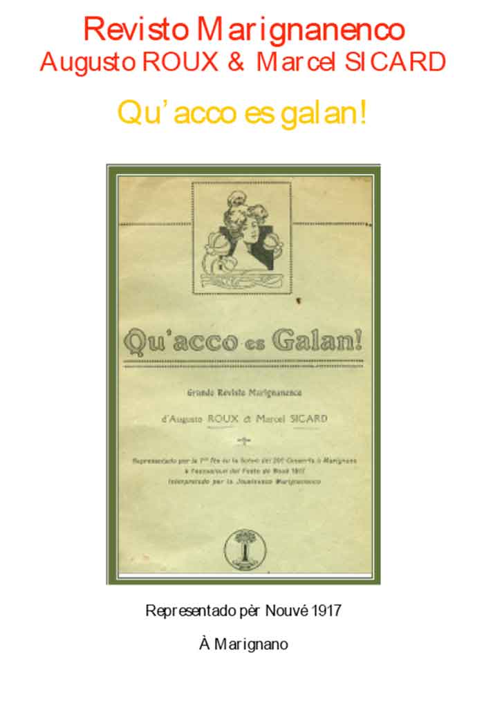 Qu'acco es Galan !, Augusto ROUX et Marcel SICARD